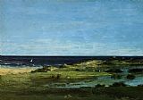 Gustave Courbet Famous Paintings - The beach
